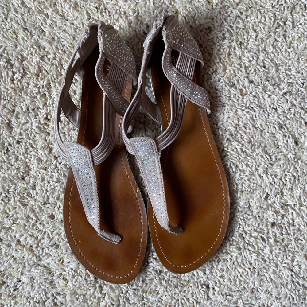 Xhilaration sandals. Size 10. Worn multiple times. Zip up back